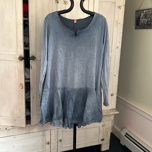Ewa I walla slate blue jersey tunic